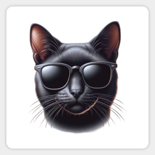 Bombay Cat Wearing Sunglasses Magnet